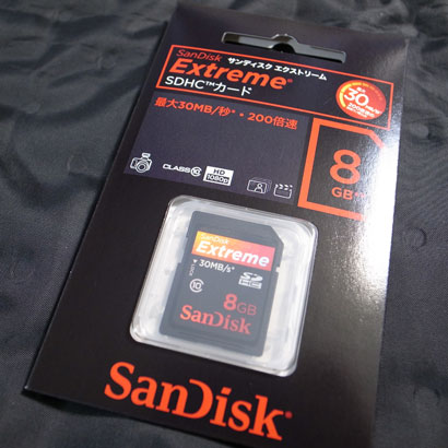 SanDisk SDHCカード Class10 8GB