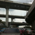 渋滞中、ここはバンコクのどこ。