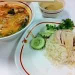 カオマンガイとトムヤムで晩飯:スワンナプーム空港